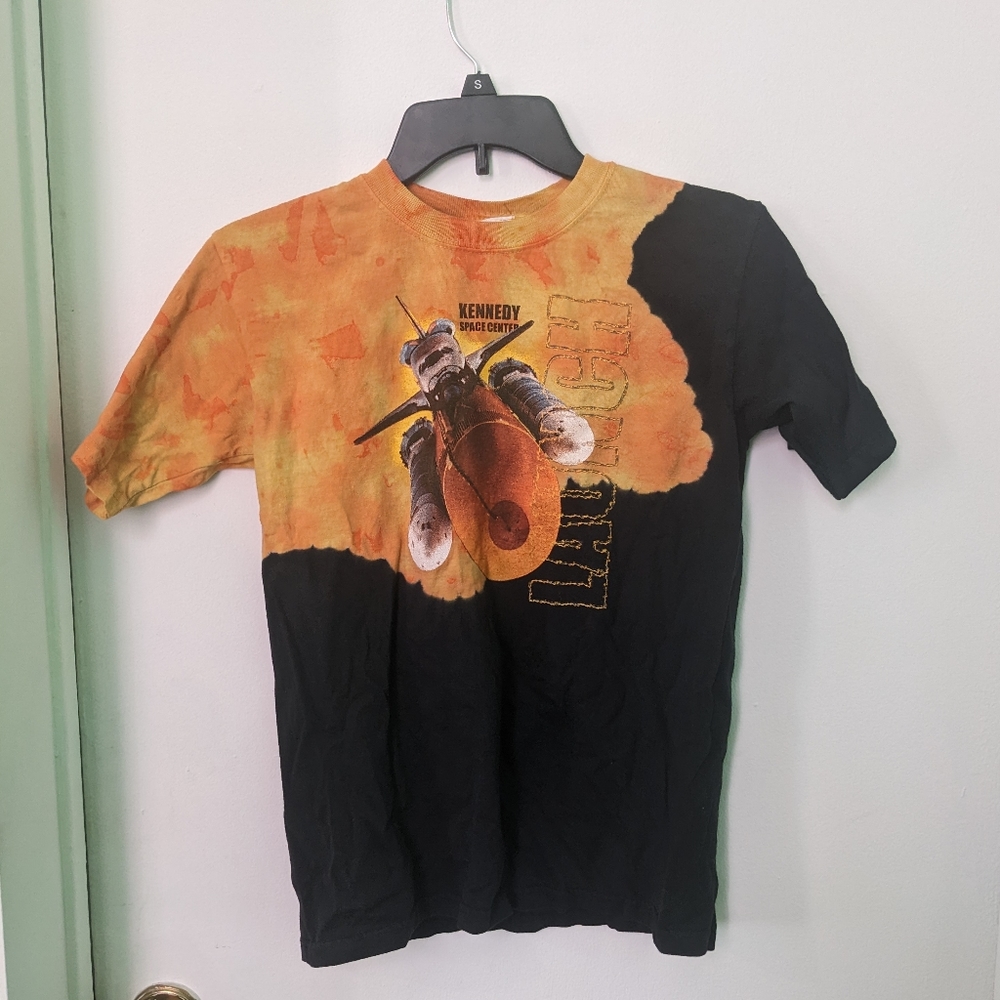 Kennedy Space Center Challenger Launch Commemorative Tie Dye T-Shirt
